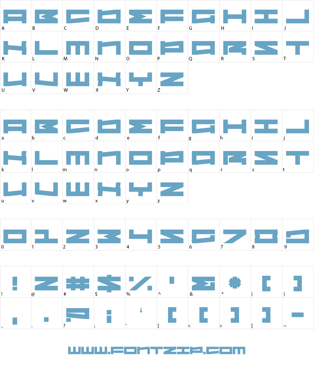 Sovereign State Font Character
